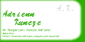 adrienn kuncze business card